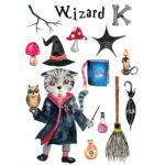 Castle Cube The Wizard Sticker (The Silver Cat)