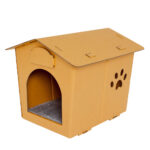 Eco Pet House with Grey Bed Pad