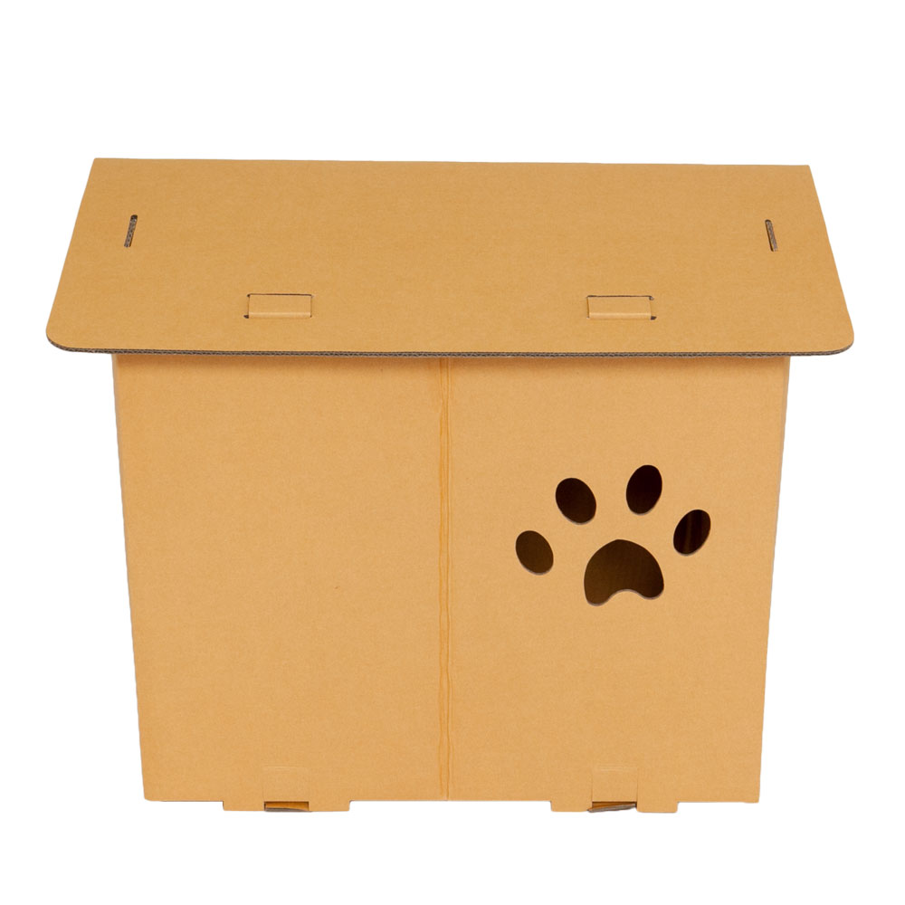 Eco Pet House with Grey Bed Pad