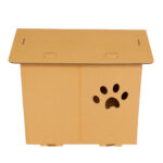 Eco Pet House with Beige Bed Pad