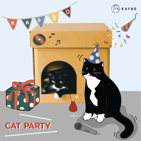 CUBE CAT PARTY Sticker
