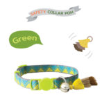 SAFETY COLLAR POM BOHEMIAN GREEN