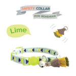 SAFETY COLLAR POM BOHEMIAN LIME