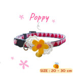 SAFETY COLLAR FLOWER POPPY