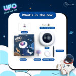 ของเล่นแมว UFO หุ่นยนต์ดักฝุ่น