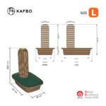 KAFBO Zahara ที่ลับเล็บกระบองเพชร ที่ข่วนเล็บแมว ของเล่นแมว ที่นอนแมว - Image 6