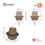 KAFBO Zahara ที่ลับเล็บกระบองเพชร ที่ข่วนเล็บแมว ของเล่นแมว ที่นอนแมว - Image 10